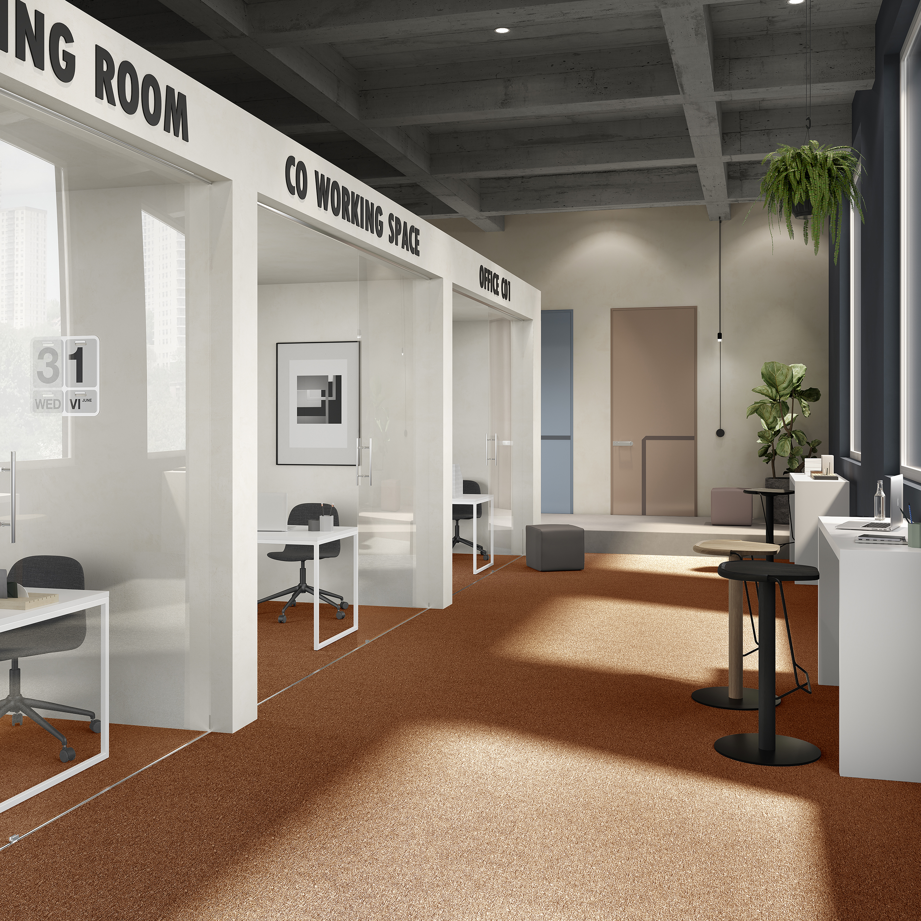 Ковровая плитка Medusa Tile 84 (500*500*5 мм) — купить в Ногинске