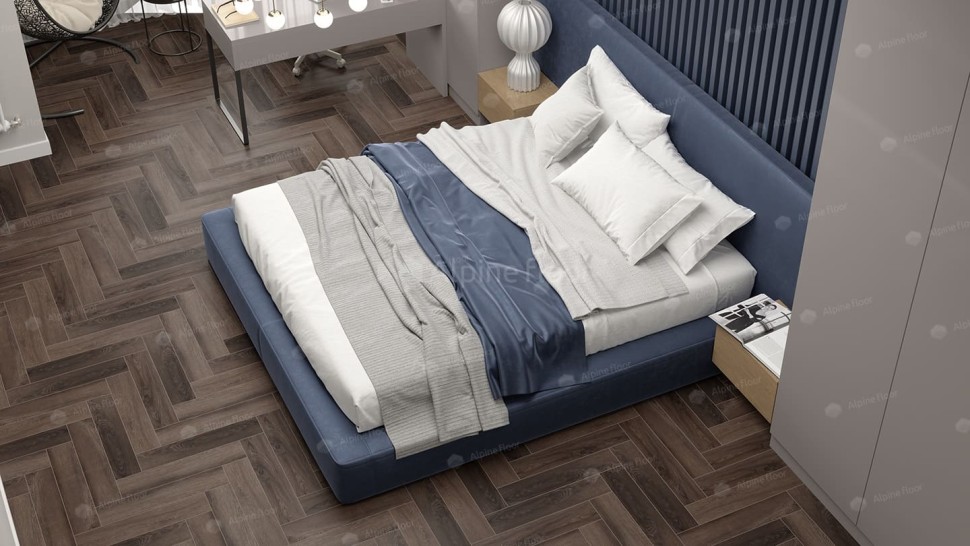 Виниловая плитка "Alpine Floor" Parquet LVT Фафнир (590*118*2,5 мм) — купить в Ногинске