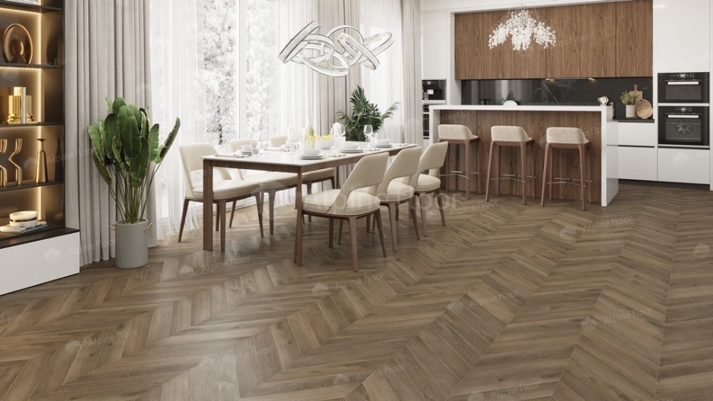 LVT плитка "Alpine Floor" Дуб Насыщенный (555*127*2,5 мм) — купить в Ногинске