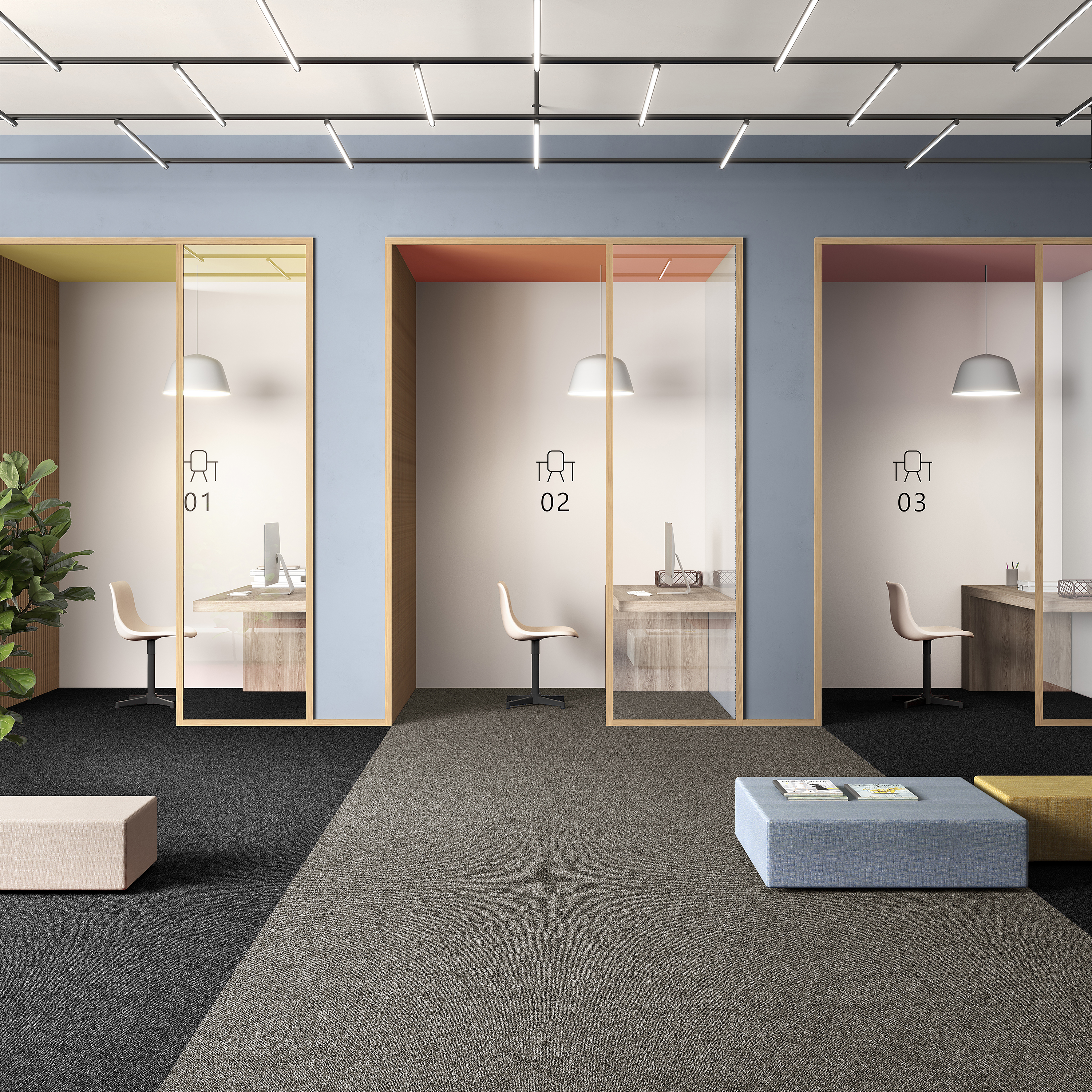 Ковровая плитка Medusa Tile 40 (500*500*5 мм) — купить в Ногинске