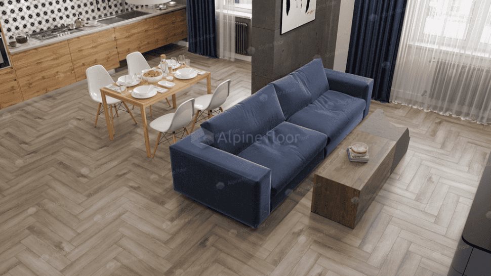Виниловый ламинат "Alpine Floor" Parquet Light Дуб Исида (600*125*4 мм) — купить в Ногинске