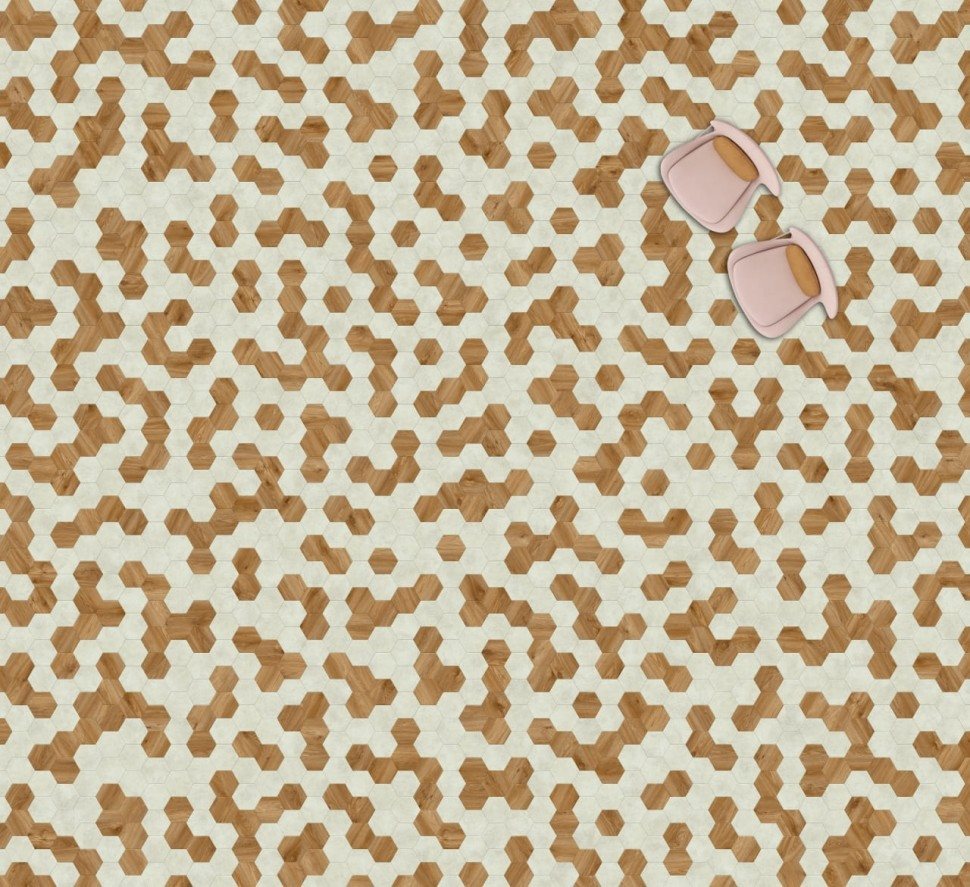 Виниловая плитка "Moduleo" Moods Hexagon 322 (226,32*196*2,5 мм) — купить в Ногинске