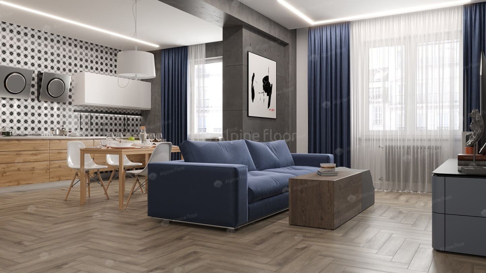 Виниловая плитка "Alpine Floor" Parquet LVT Дуб Исида (590*118*2,5 мм) — купить в Ногинске