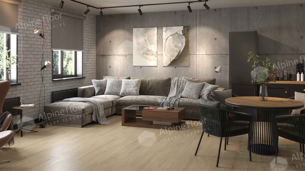 Кварцвиниловая плитка LVT "Alpine Floor" Кипарисовая (1219,2*184,15*2,5 мм) — купить в Ногинске