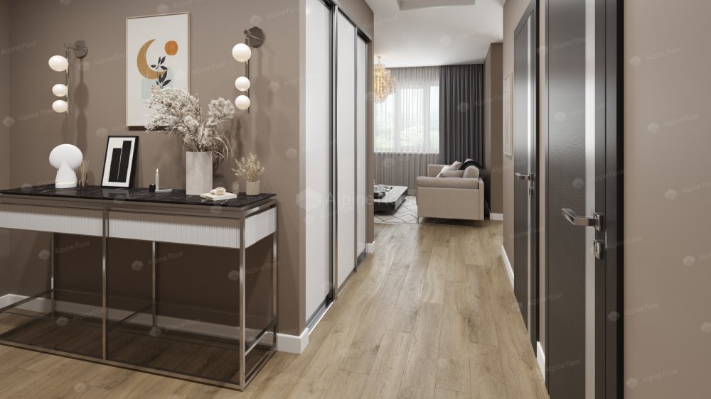 SPC Ламинат "Alpine Floor" Дуб млечный (1524*180*8 мм) — купить в Ногинске