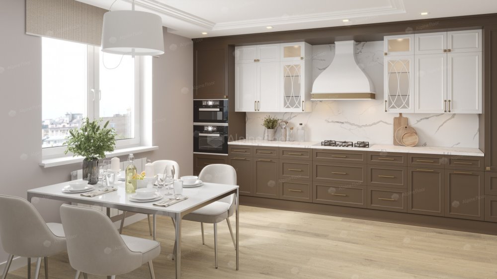 SPC Ламинат "Alpine Floor" Дуб капучино (1524*180*8 мм) — купить в Ногинске