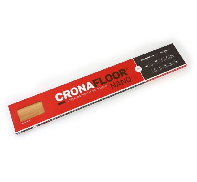 SPC ламинат "CronaFloor" Nano 4V Клен (1200*180*3,5 мм) — купить в Ногинске