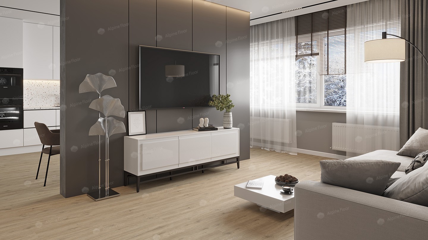 SPC ламинат "Alpine Floor" Анданте (1220*183*3,5 мм) — купить в Ногинске