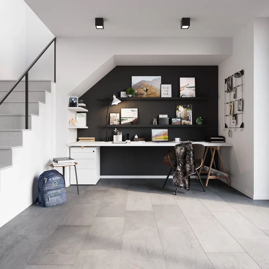 SPC ламинат "Invictus" Groovy Granite Steel (603*298*6мм) — купить в Ногинске