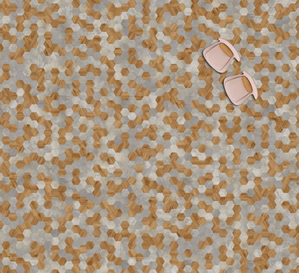 Виниловая плитка "Moduleo" Moods Hexagon 334 (226,32*196*2,5 мм) — купить в Ногинске