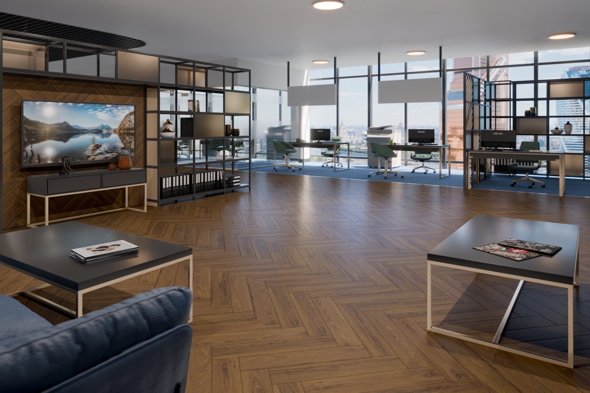 Инженерный паркет «Damy Floor» Ореховый (укладка елочкой) — купить в Ногинске