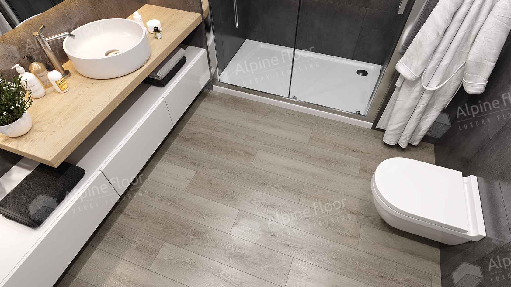 Кварцвиниловая плитка LVT "Alpine Floor" Мета (1219,2*184,15*2,5 мм) — купить в Ногинске