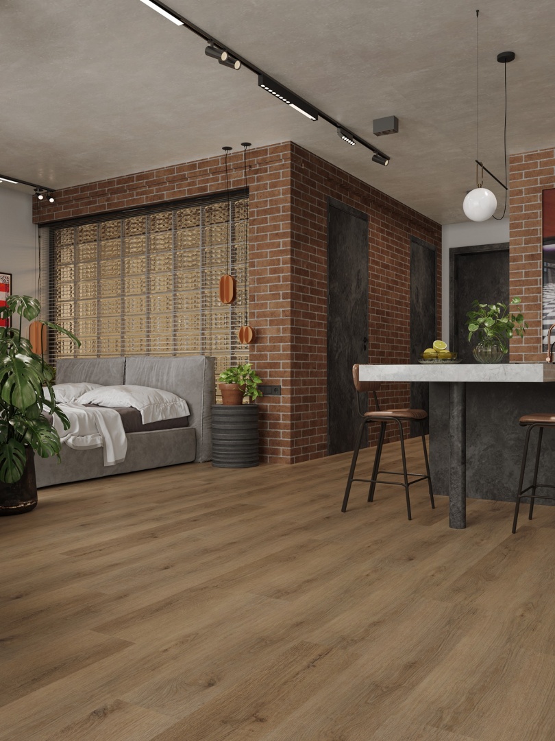 Кварцвиниловая плитка LVT "Alpine Floor" Дуб Рейсдал (1219*184*2 мм) — купить в Ногинске