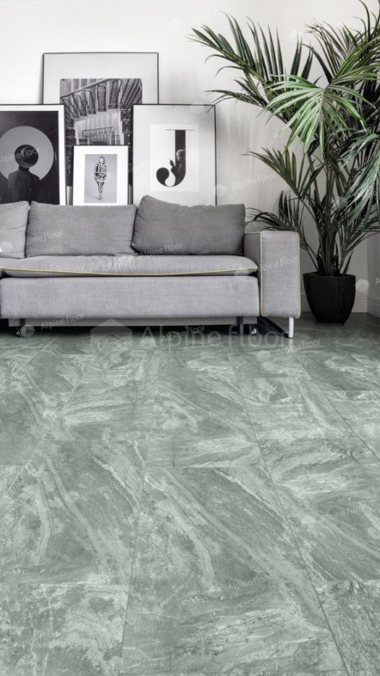 Виниловая плитка "Alpine Floor" Light Stone Хэмпшир (608*303*2,5 мм) — купить в Ногинске