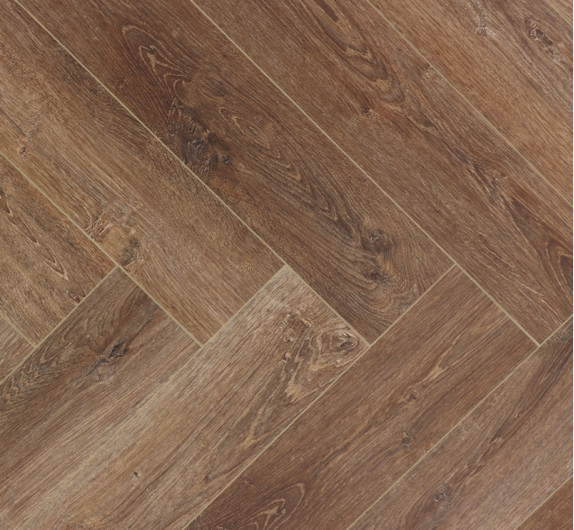 Виниловый ламинат SPC "Cronafloor" Herringbone Дуб Тулуза (640*128*4,5 мм) — купить в Ногинске