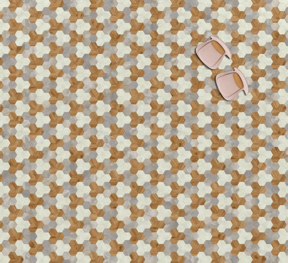 Виниловая плитка "Moduleo" Moods Hexagon 351 (226,32*196*2,5 мм) — купить в Ногинске