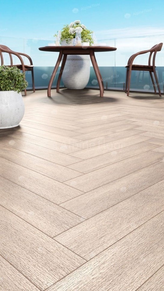 Виниловая плитка "Alpine Floor" Parquet LVT Макадамия (590*118*2,5 мм) — купить в Ногинске