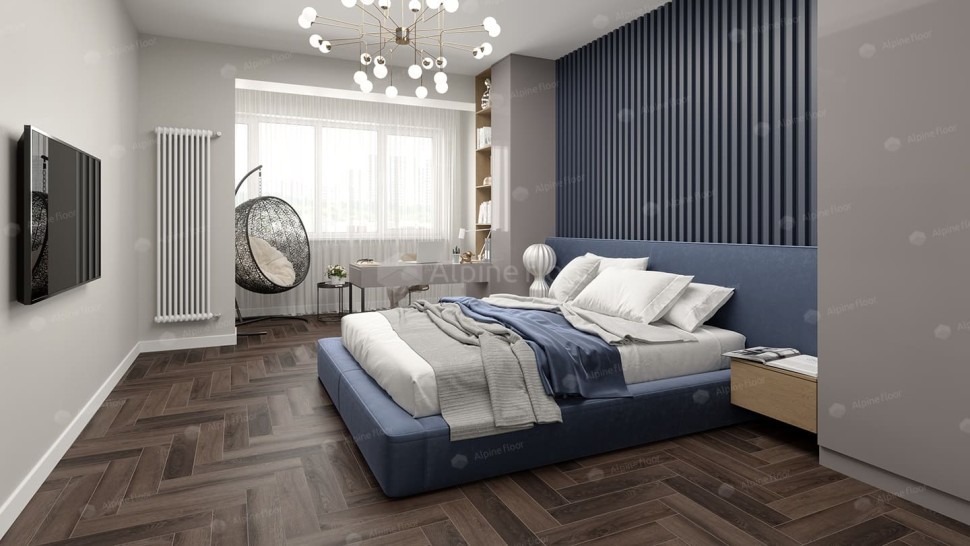 Виниловая плитка "Alpine Floor" Parquet LVT Фафнир (590*118*2,5 мм) — купить в Ногинске