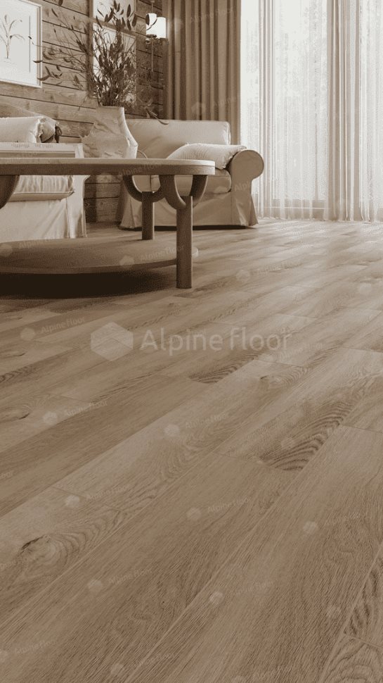 Виниловый ламинат "Alpine Floor" Parquet Light Дуб Синистра (600*125*4 мм) — купить в Ногинске