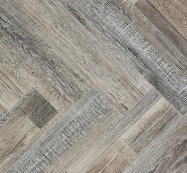 Виниловый ламинат SPC "Cronafloor" Herringbone Дуб Реймс (640*128*4,5 мм) — купить в Ногинске