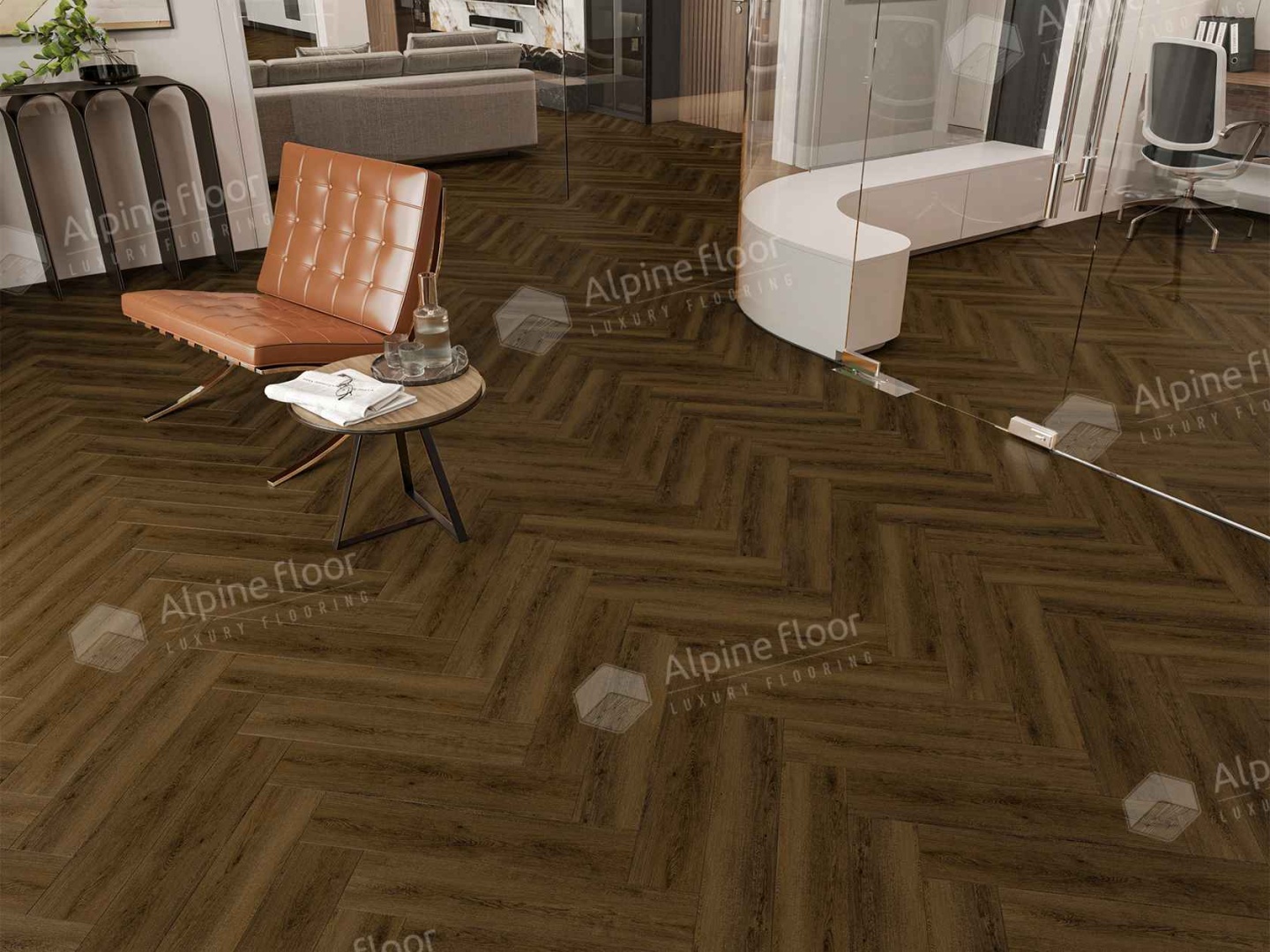 Кварцвиниловая плитка LVT "Alpine Floor" Дуб Далим (590*118*2,5 мм) — купить в Ногинске