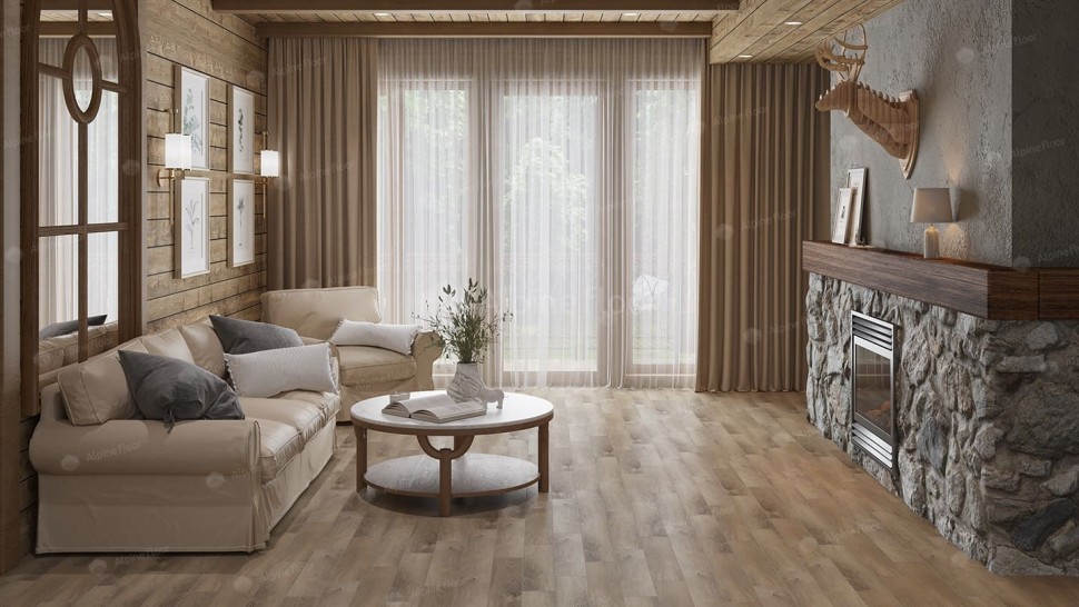 Виниловая плитка "Alpine Floor" Parquet LVT Дуб Синистра (590*118*2,5 мм) — купить в Ногинске