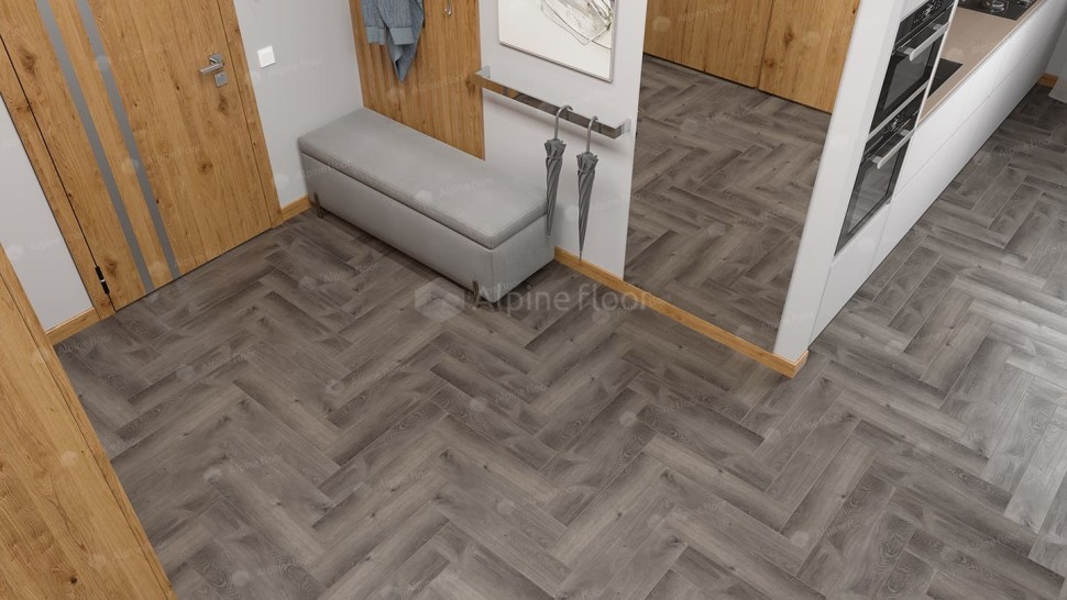 Виниловая плитка "Alpine Floor" Parquet LVT Дуб Мерга (590*118*2,5 мм) — купить в Ногинске