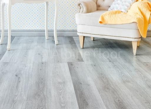 Кварцвиниловая плитка "Alpine Floor" Дуб Пепельный  (1219*184*2мм) — купить в Ногинске