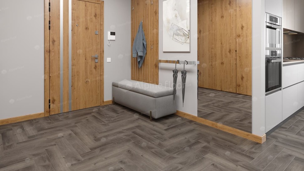 Виниловая плитка "Alpine Floor" Parquet LVT Дуб Мерга (590*118*2,5 мм) — купить в Ногинске
