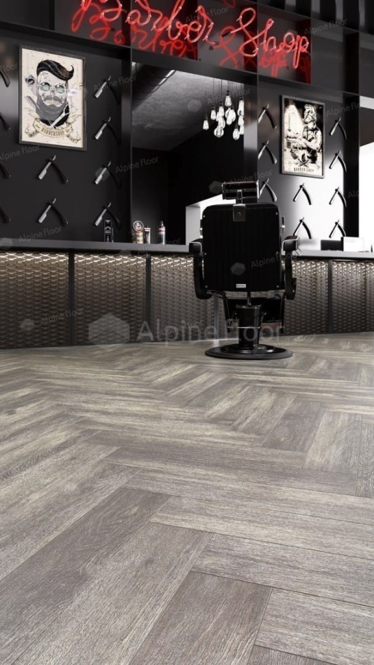 Виниловая плитка "Alpine Floor" Parquet LVT Венге Грей (590*118*2,5 мм) — купить в Ногинске