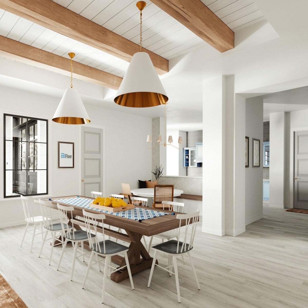 Виниловое напольное покрытие ScandiWood 05 Дуб Ледяной (180*1220*5 мм) — купить в Ногинске