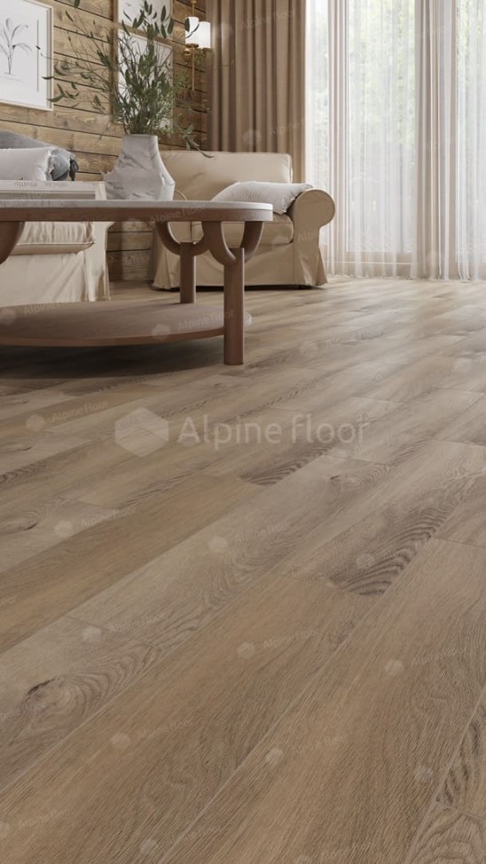 Виниловая плитка "Alpine Floor" Parquet LVT Дуб Синистра (590*118*2,5 мм) — купить в Ногинске