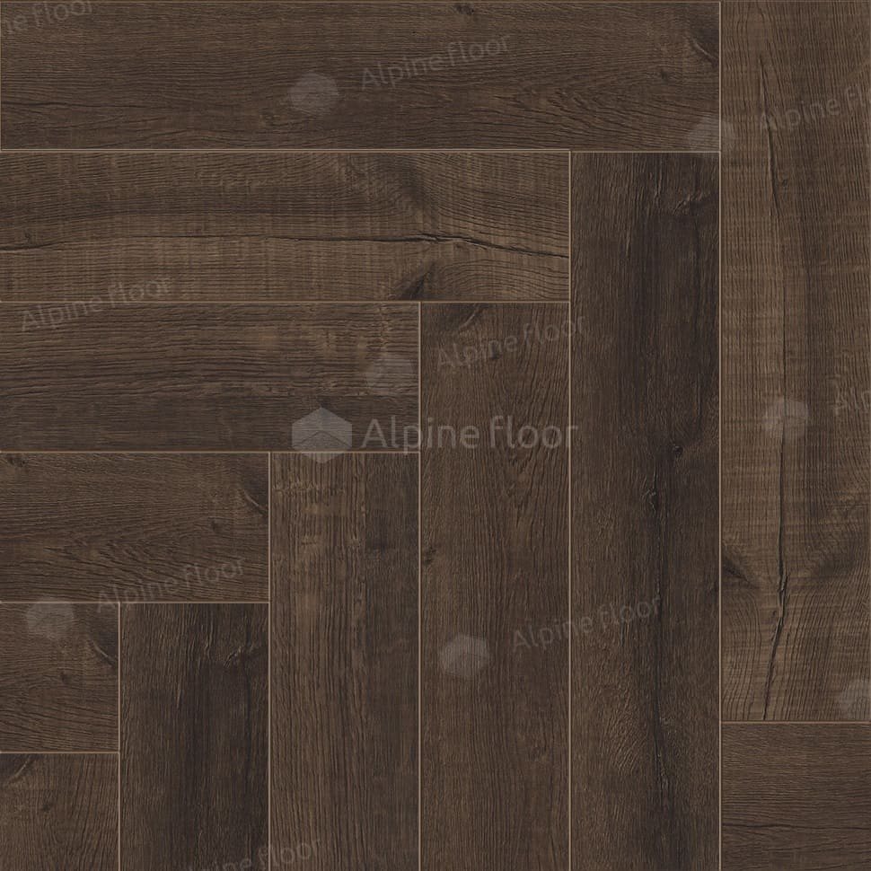 Виниловая плитка "Alpine Floor" Parquet LVT Дуб Альферац (590*118*2,5 мм) — купить в Ногинске