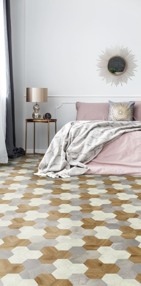 Виниловая плитка "Moduleo" Moods Hexagon 351 (226,32*196*2,5 мм) — купить в Ногинске