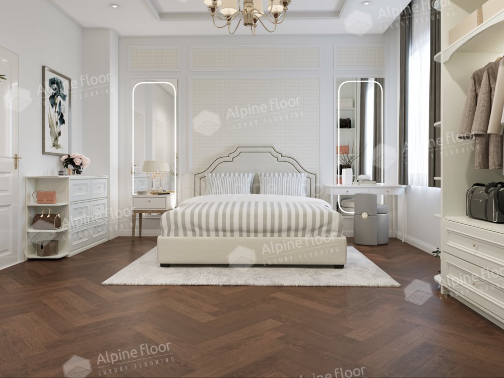 Инженерная доска "Alpine Floor" Дуб Браун (600*120*12 мм) — купить в Ногинске