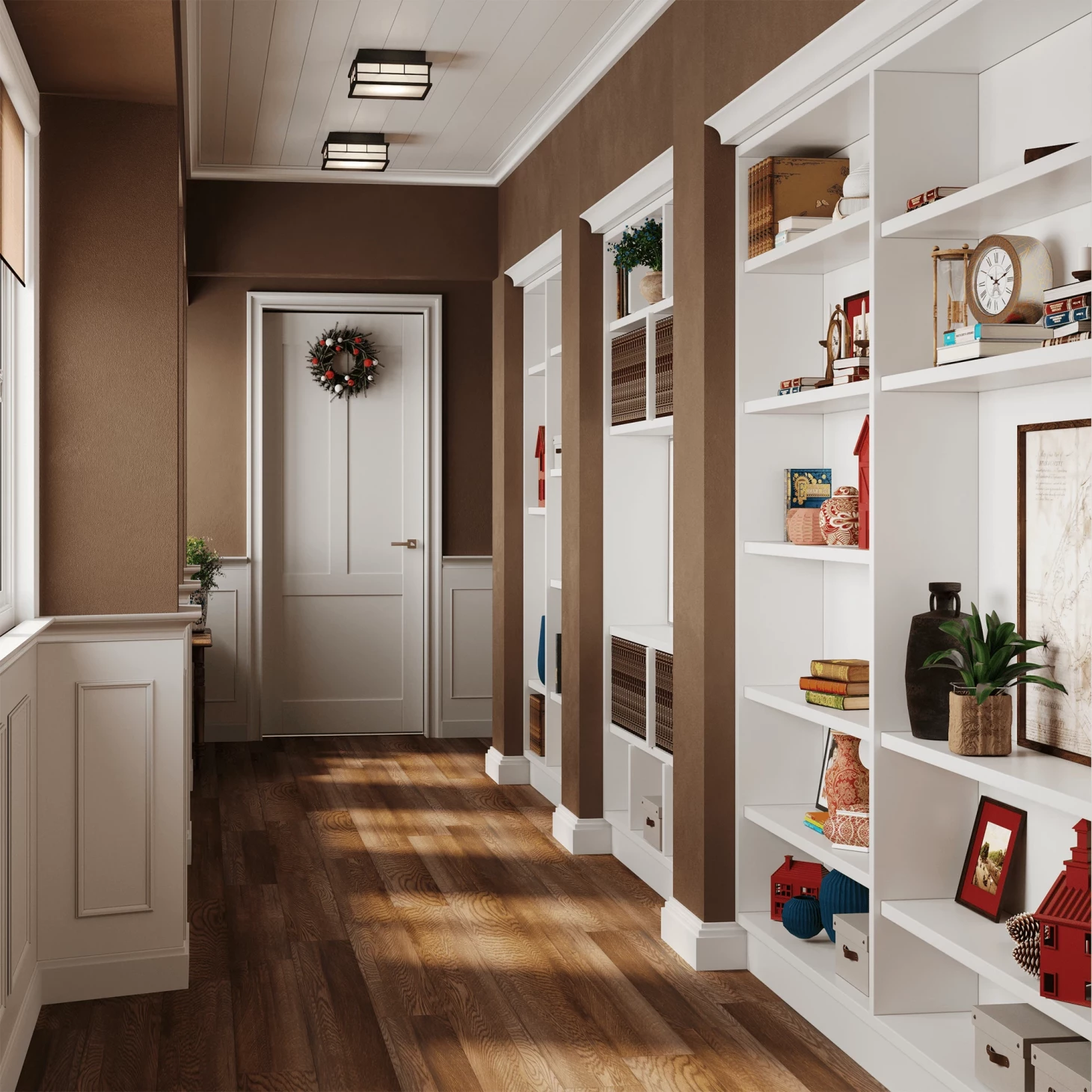 SPC плитка для пола Орех (1220*180*4 мм) — купить в Ногинске