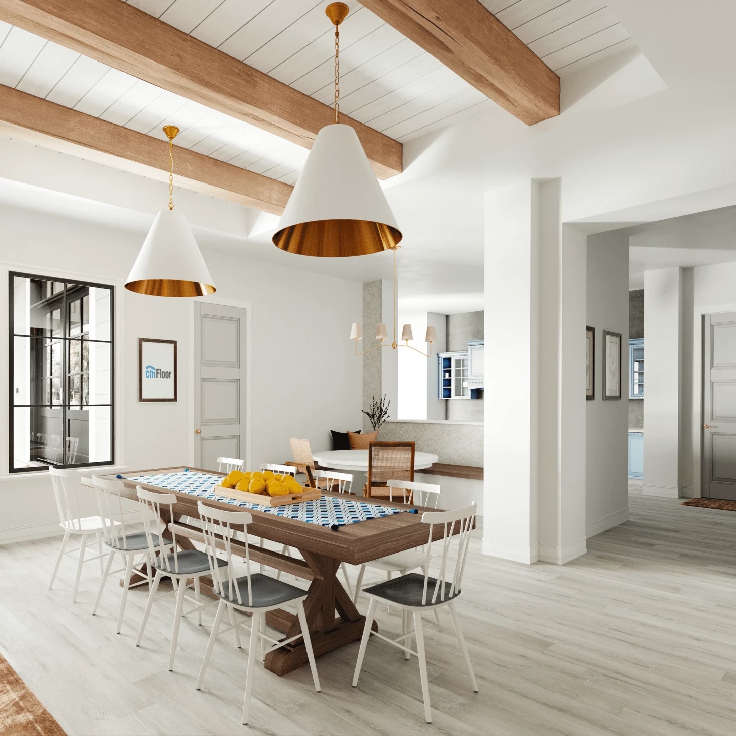 SPC плитка для пола Дуб Ледяной (1220*180*4 мм) — купить в Ногинске