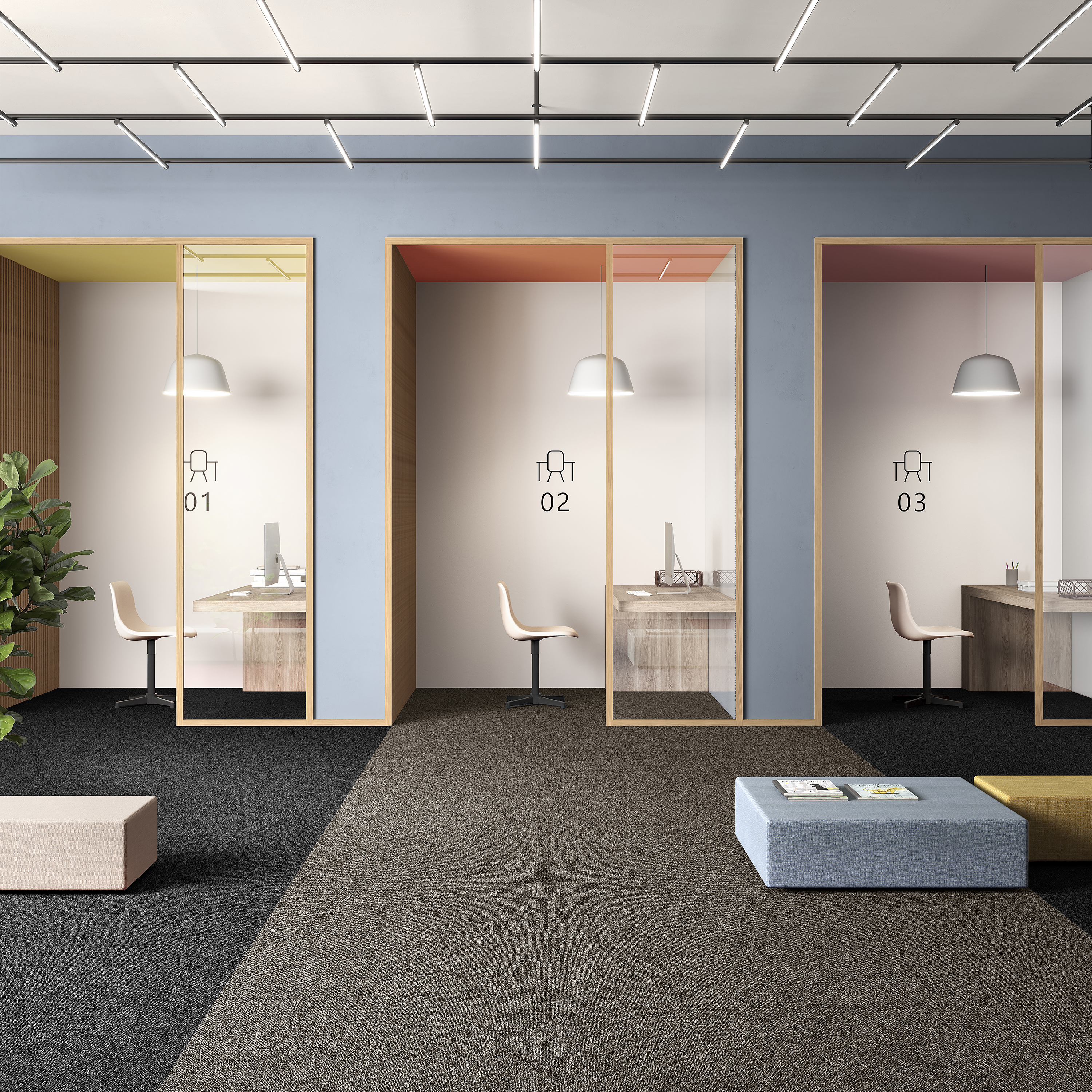 Ковровая плитка Medusa Tile 43 (500*500*5 мм) — купить в Ногинске