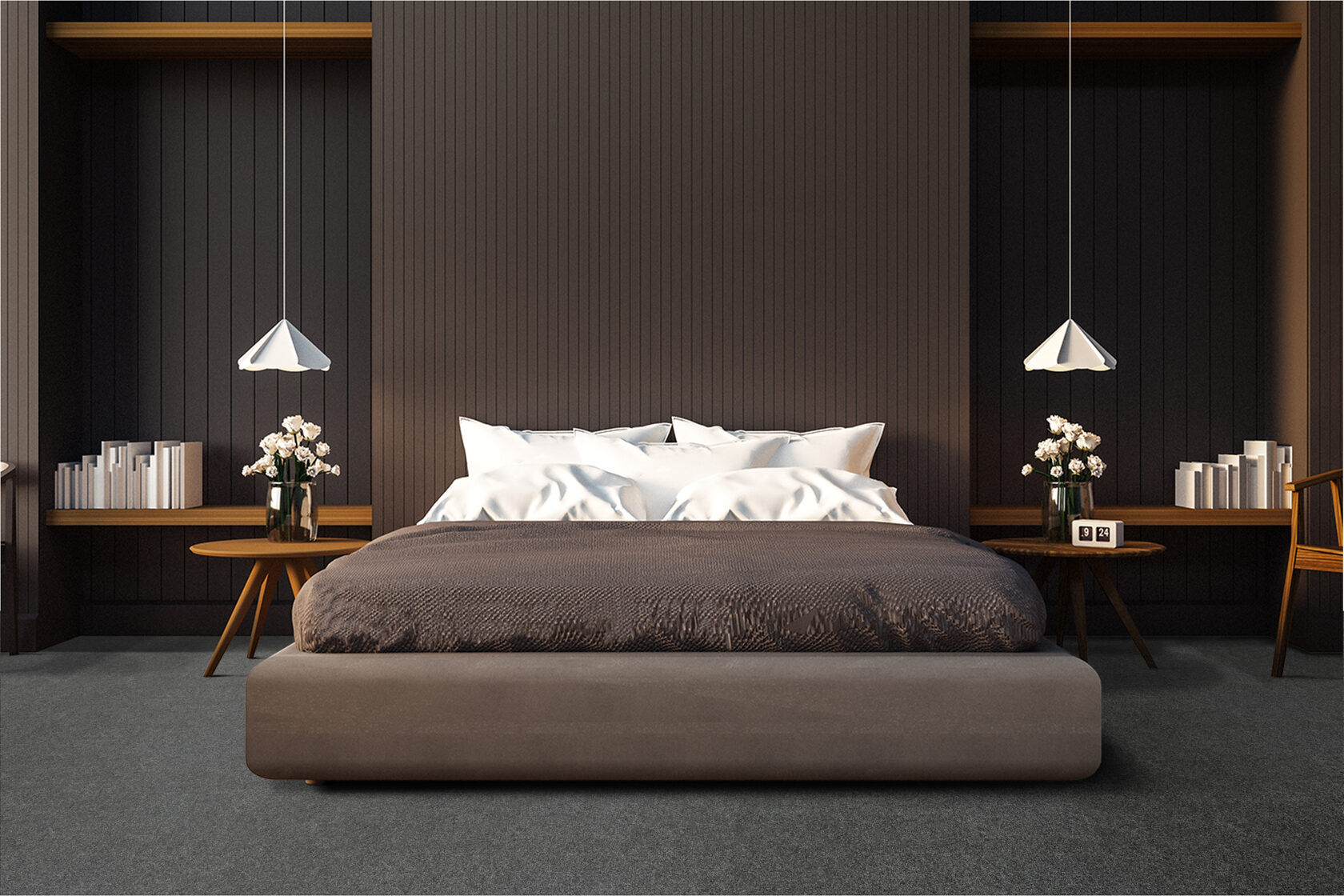 Ковровое покрытие "Bonkeel" Color Rib Ebony 98 (ширина 1м/3м/4м) — купить в Ногинске