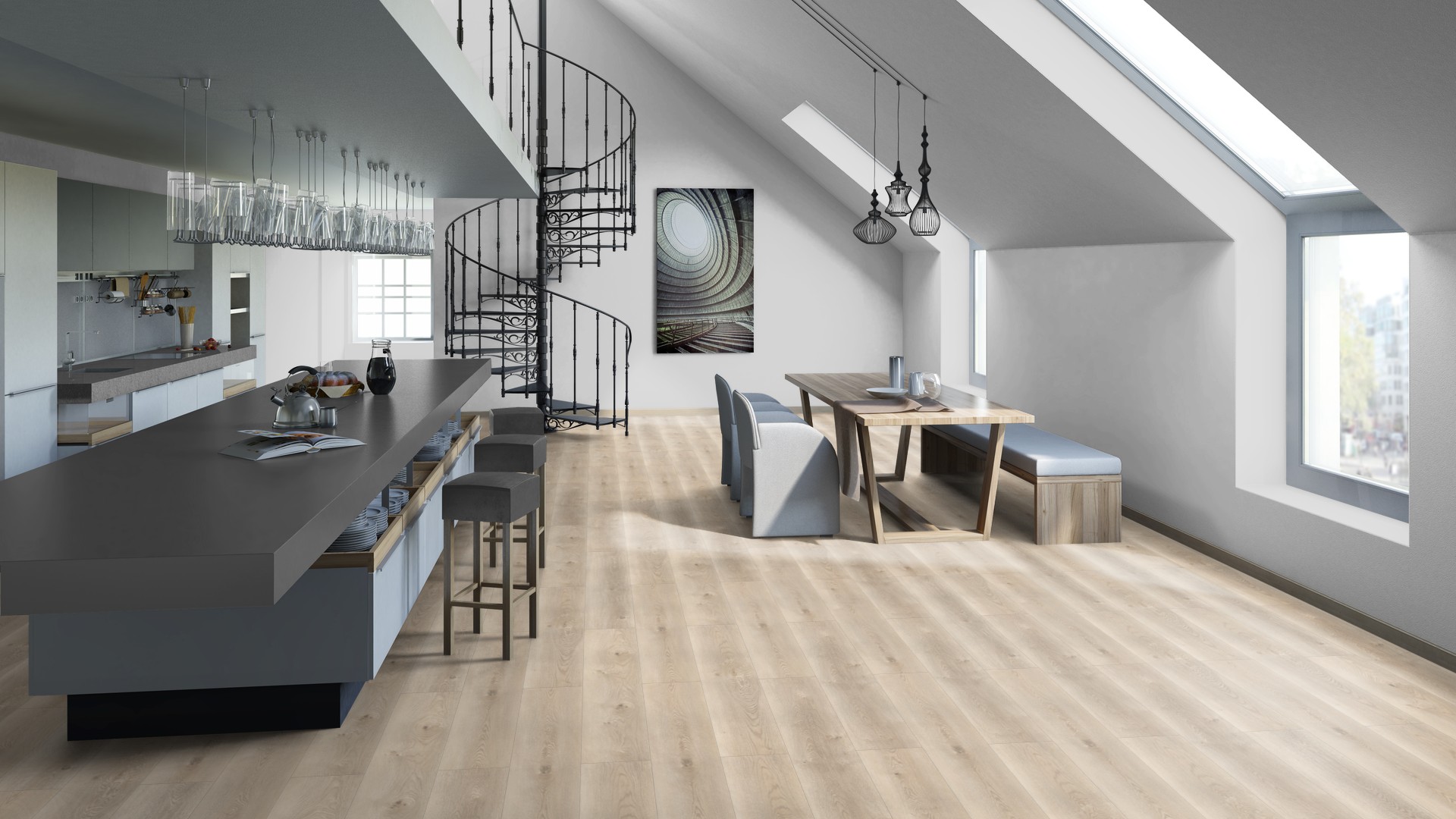 SPC ламинат "Tarkett" Deep House Sean (1400*225*4,6 мм) — купить в Ногинске