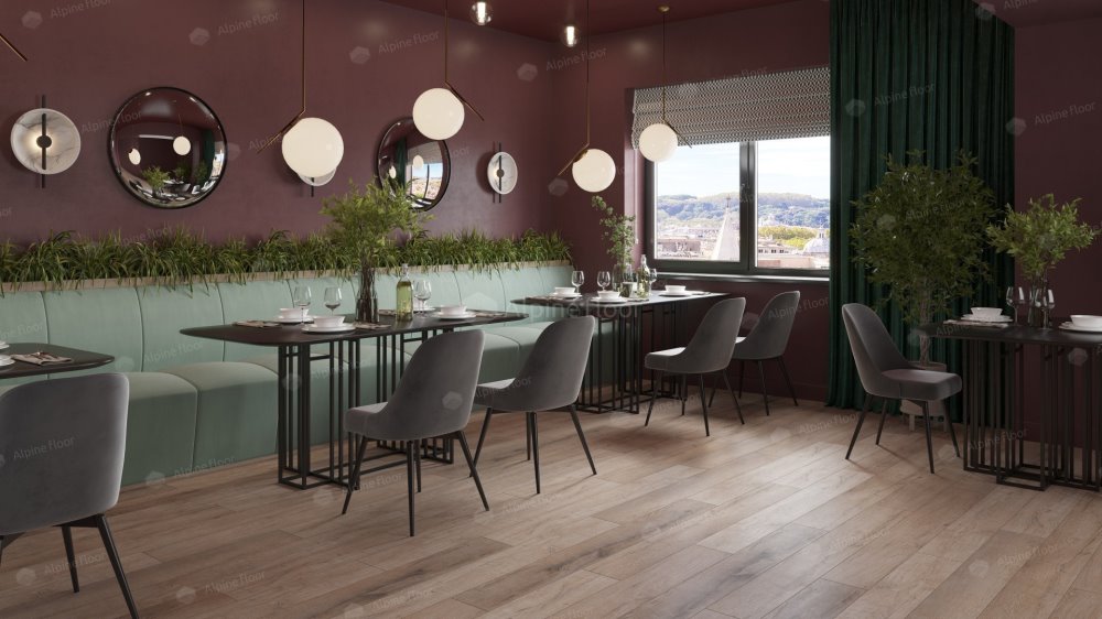 SPC Ламинат "Alpine Floor" Дуб персиковый (1220*183*8 мм) — купить в Ногинске