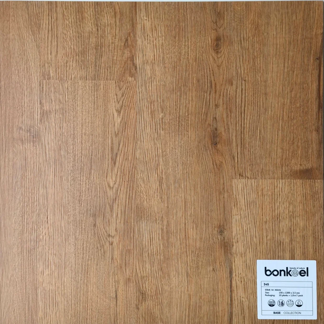 Плитка ПВХ "Bonkeel" Base New 345 (1220*150*3,5 мм) — купить в Ногинске