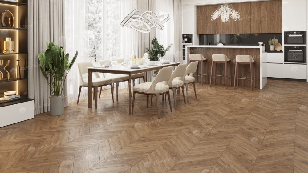 LVT плитка "Alpine Floor" Гевуина (555*127*2,5 мм) — купить в Ногинске
