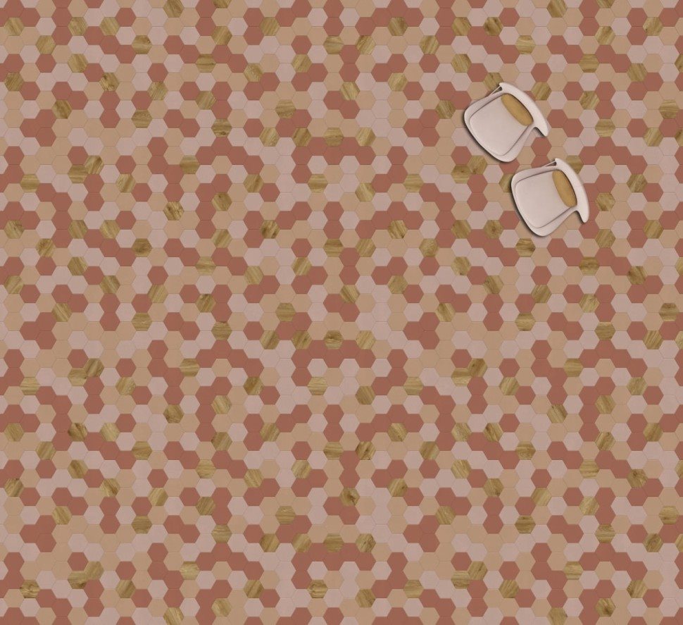 Виниловая плитка "Moduleo" Moods Hexagon 350 (226,32*196*2,5 мм) — купить в Ногинске