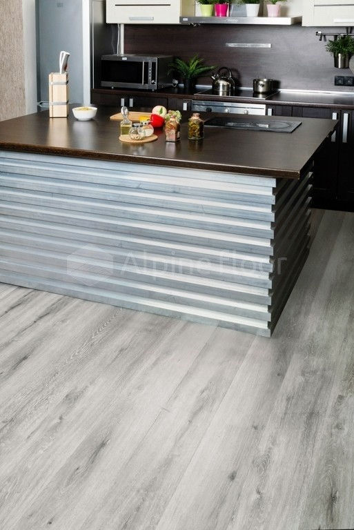 Замковая ПВХ плитка "Alpine Floor" Ясень Серый  (1220*183*4мм) — купить в Ногинске