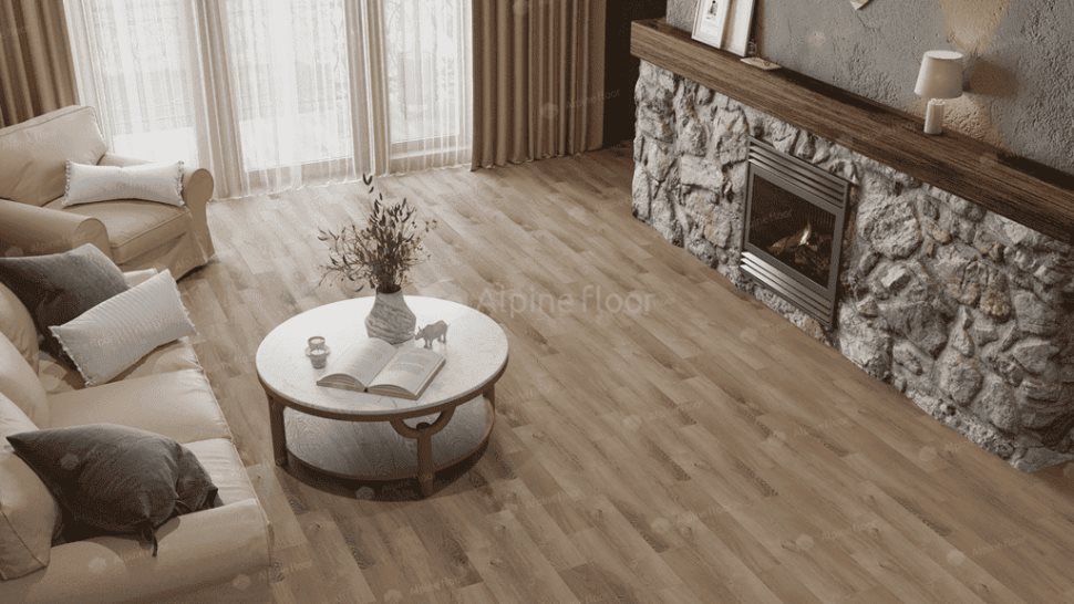 Виниловый ламинат "Alpine Floor" Parquet Light Дуб Синистра (600*125*4 мм) — купить в Ногинске