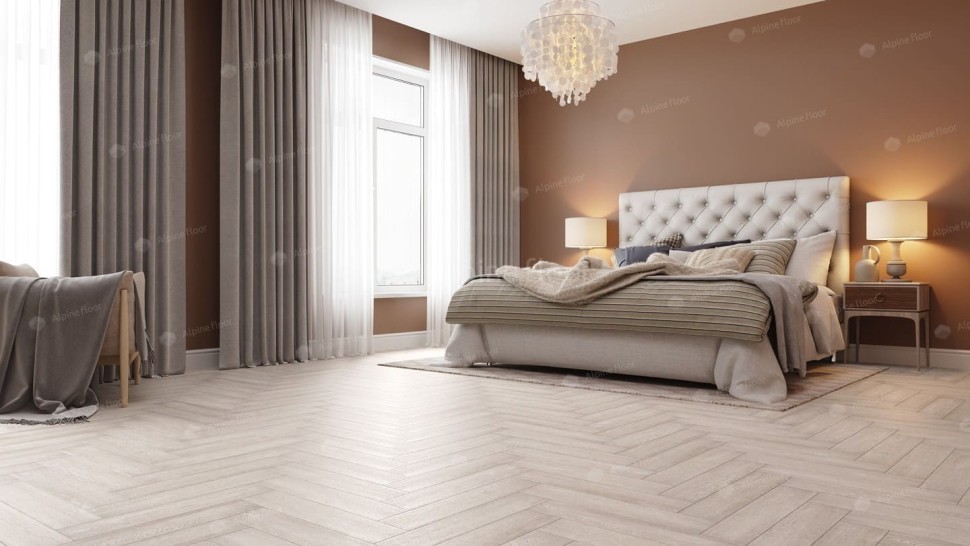 Виниловая плитка "Alpine Floor" Parquet LVT Голубой Лес (590*118*2,5 мм) — купить в Ногинске
