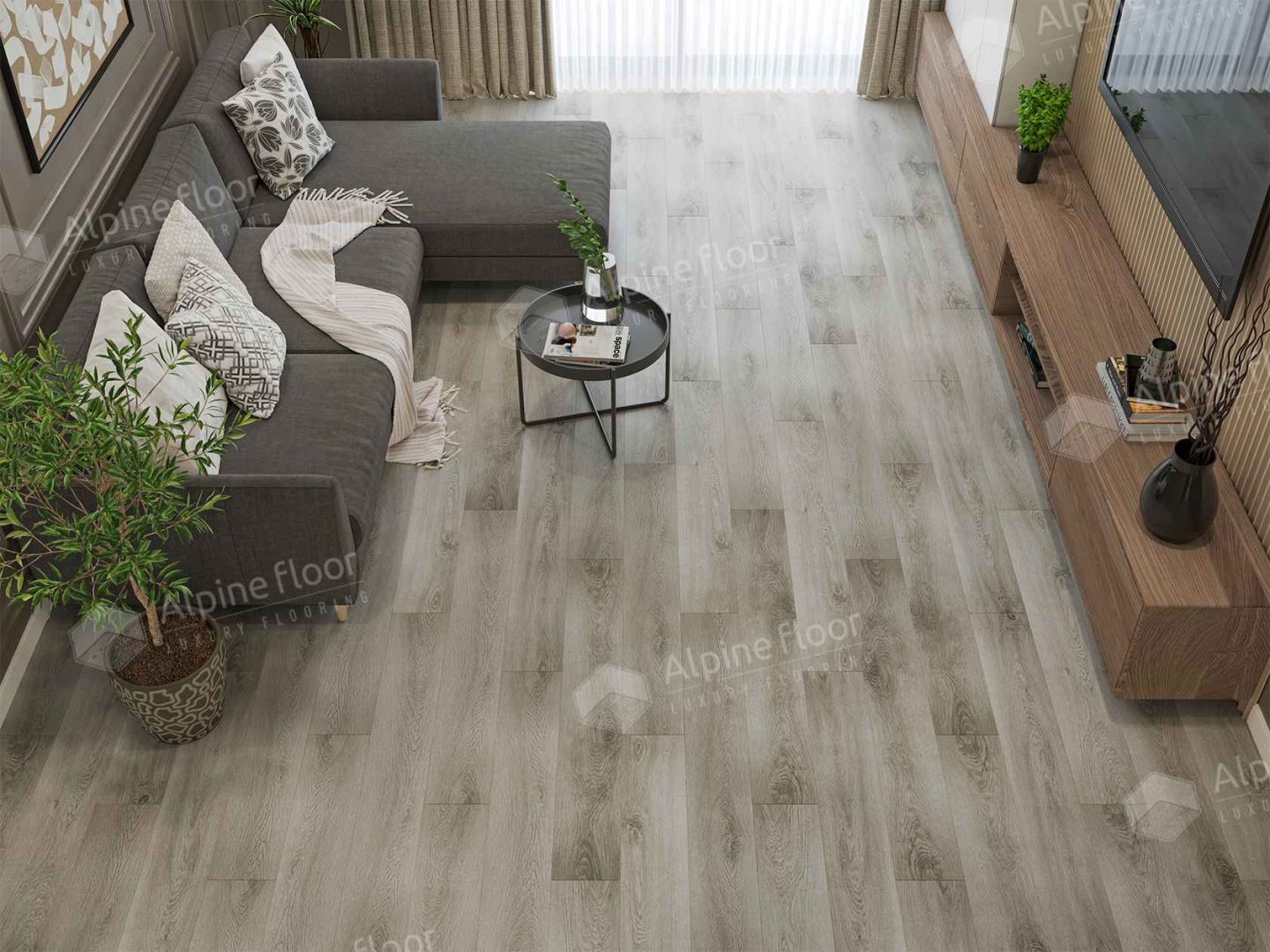 Кварцвиниловая плитка LVT "Alpine Floor" Негара (1219,2*184,15*2,5 мм) — купить в Ногинске