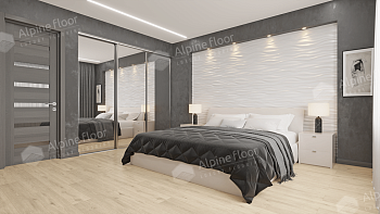 Кварцвиниловая плитка LVT "Alpine Floor" Дуб Ваниль (1227*187*5 мм) — фото и характеристики